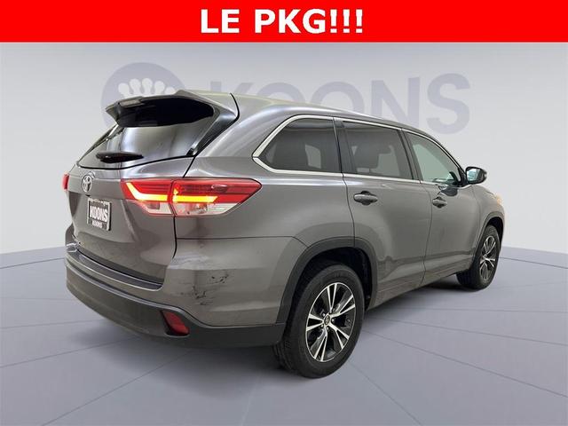 2018 toyota highlander le
