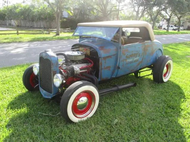 1930 ford roadster all steel hot rod patina look v8 327 live video no reserve