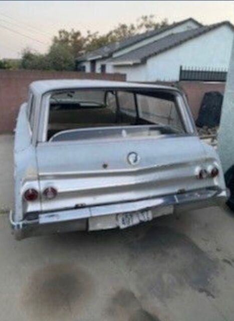 1962 chevrolet impala wagon white rwd automatic