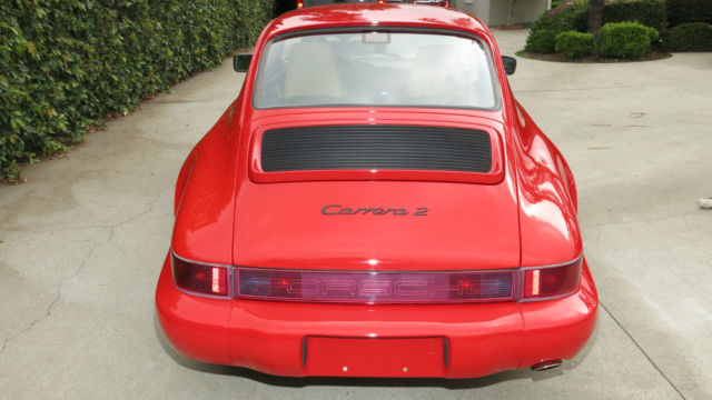 1990 porsche 911 carrera 2, 53,000 miles, guards red new interior impeccable!