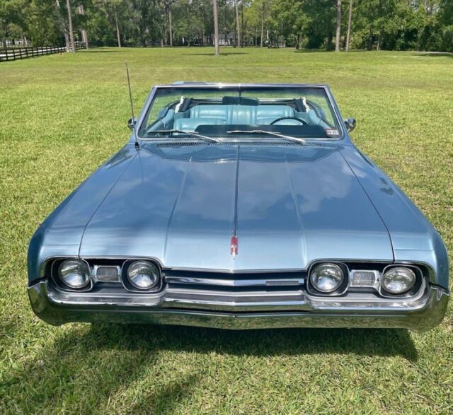 1967 oldsmobile cutlass convertible blue rwd automatic supreme
