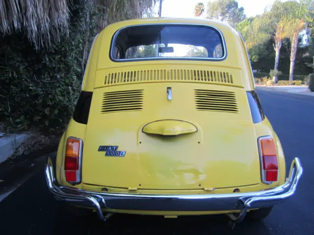 1971 fiat 500l lusso. classic model cinquecento