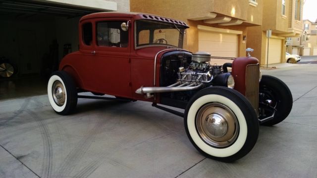 1930 ford model a hot rod rat rod vintage 5 window coupe v8 4 speed