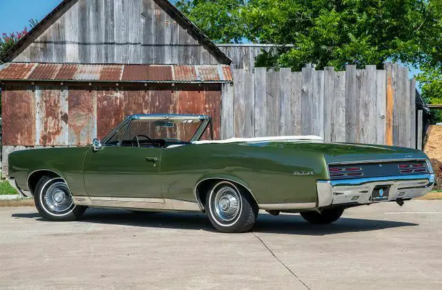 1967 pontiac gto convertible 1 of 20 built in verdoro green poly 400 v8 auto
