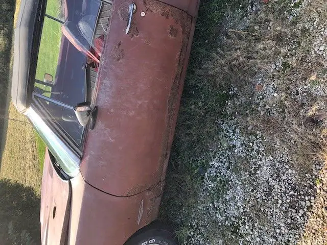 1968 gto convertible 428 4-speed red on red-project pontiac car