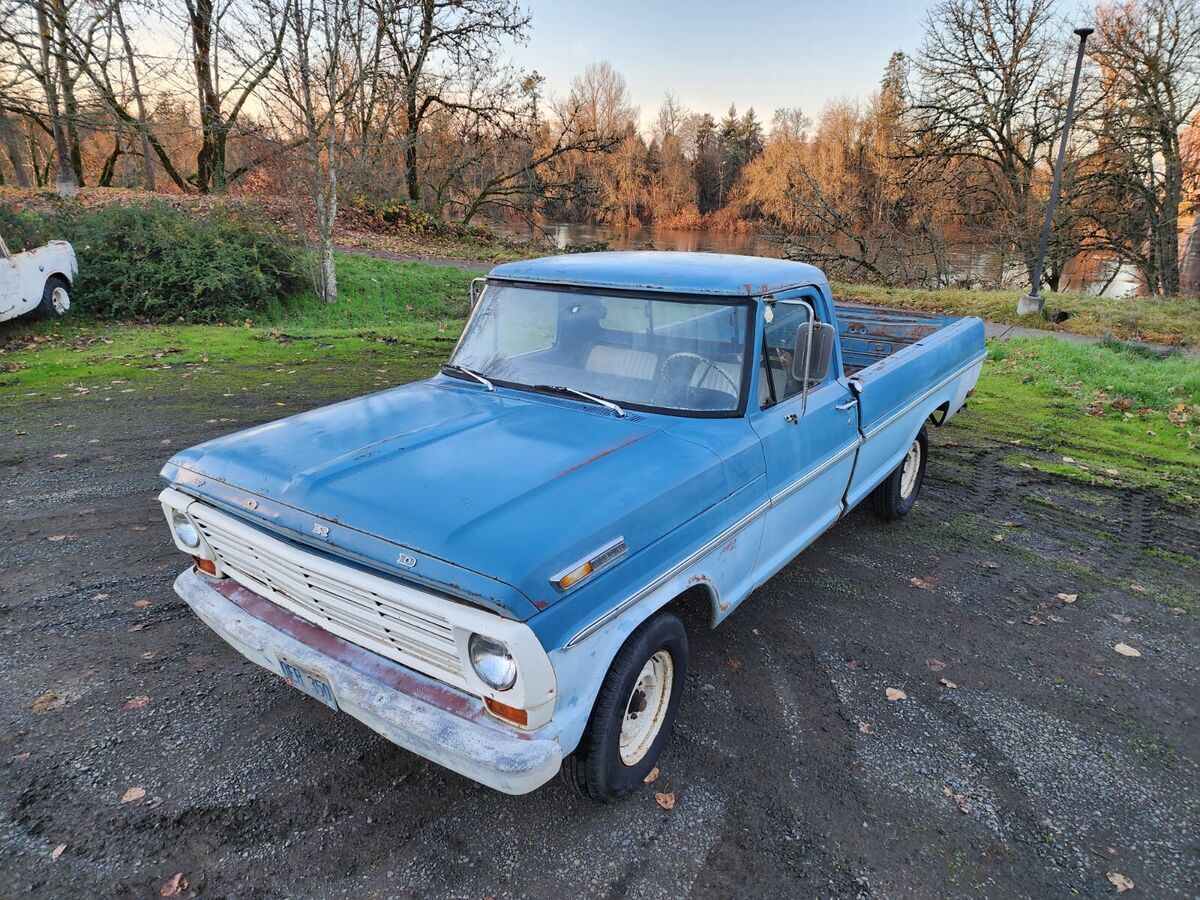 1969 ford f100 ranger 2wd blue patina