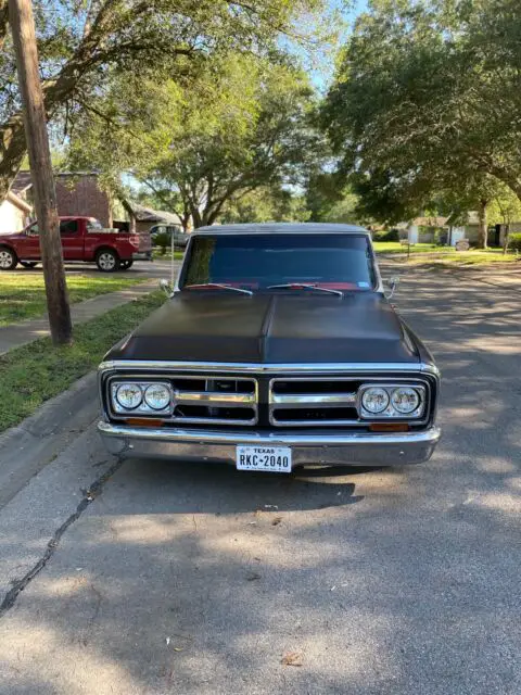1970 gmc 15 pickup black rwd automatic