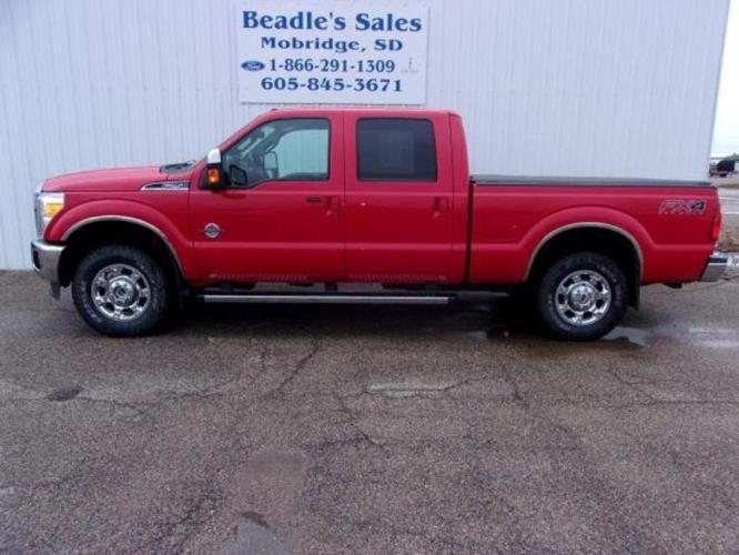 2012 ford f-250 super duty lariat 4x4 lariat 4dr crew cab 6.8 ft. sb pickup for sale in foster, south dakota