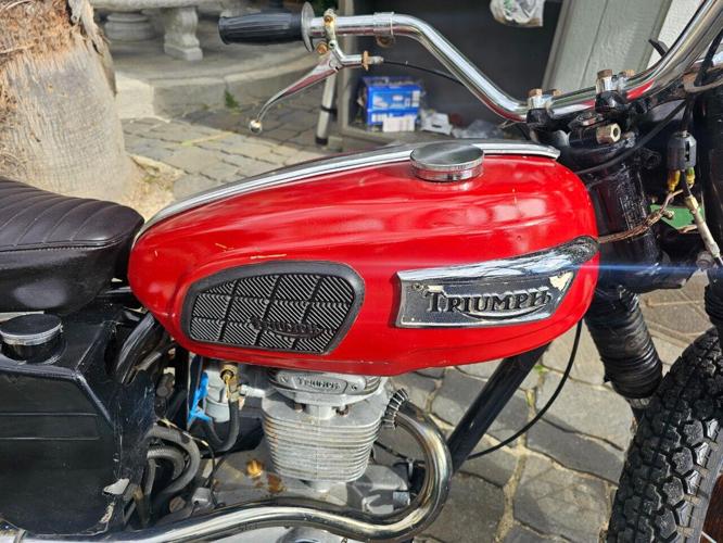 1969 triumph motorcycle in woodland hills, california