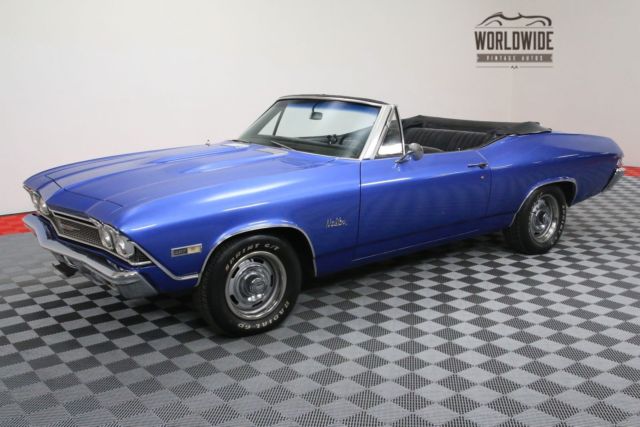 1968 blue convertible!