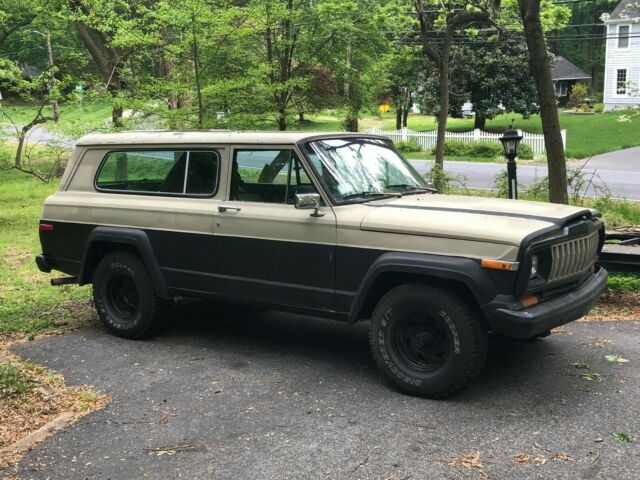 1983 jeep cherokee chief wide track amc 4bbl v8 360-t176 4spd manual no reserve