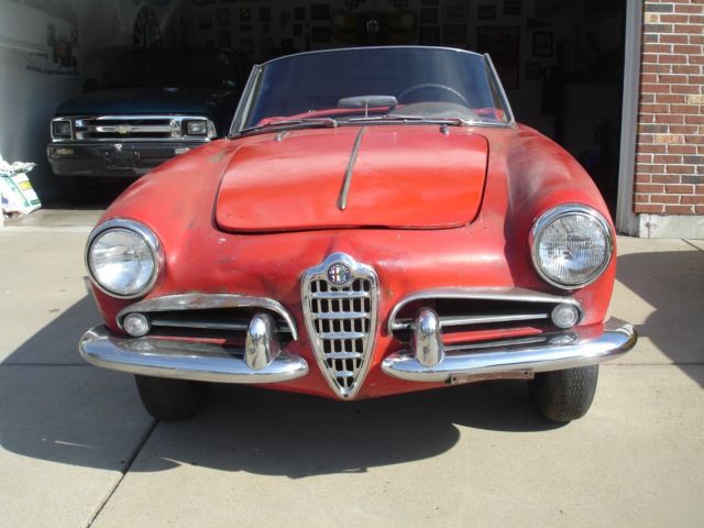 1956 alfa romeo giulietta spider 1495-00101 101st car off the assembly line