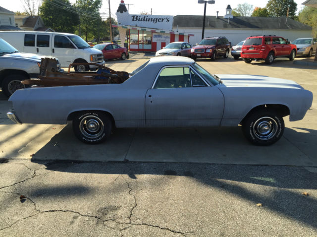 project 1971 chevrolet el camino custom with parts tach dash cowl hood no motor