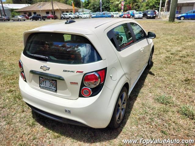 2016 chevrolet sonic rs