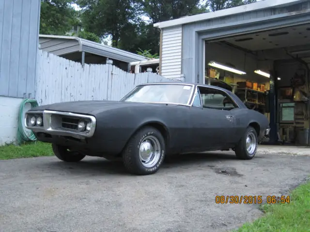 1967 firebird 4 speed v8 project car with clear title super solid car