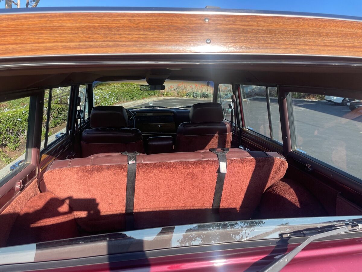1991 jeep grand wagoneer suv red 4wd automatic