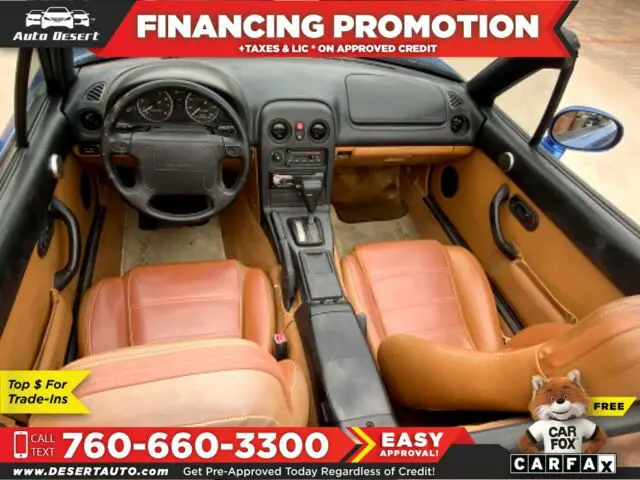 blue mazda mx-5 miata with 84,200 miles available now!