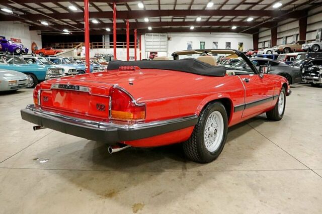 1990 jaguar xjs 22064 miles signal red convertible 5.3l v12 automatic