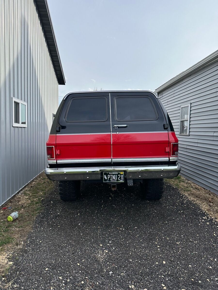 1986 chevrolet k10 suburban suv black k10