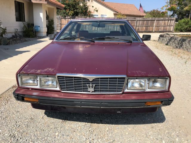maserati biturbo 1985 2 owner 45 k miles