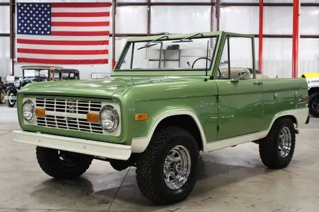 1973 ford bronco 320 miles medium green metallic suv v8 automatic