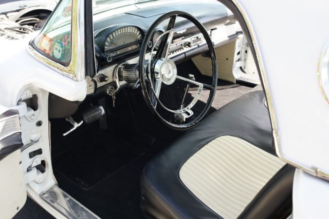 1956 ford thunderbird 0 miles colonial white convertible
