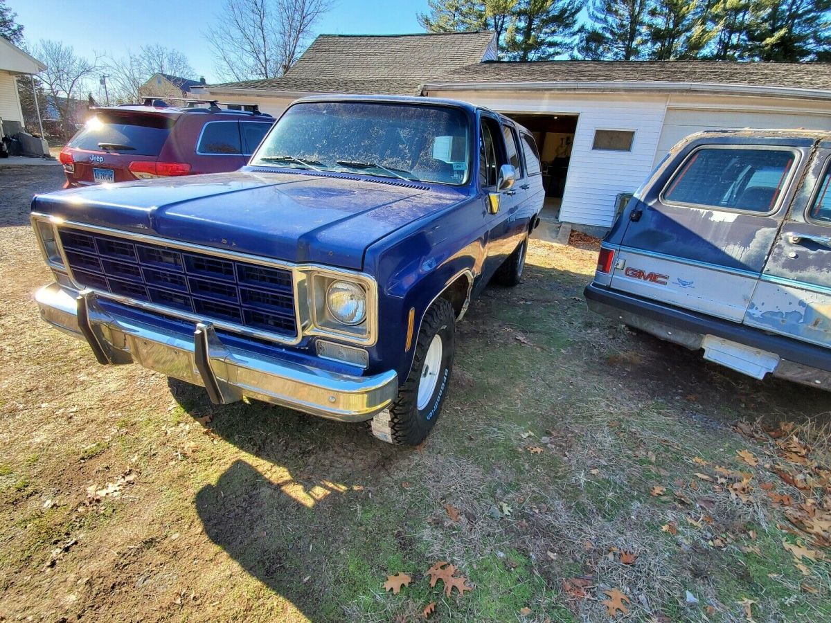 1978 chevrolet suburban wagon blue rwd automatic scottsdale