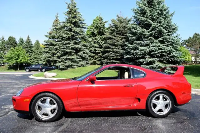 1993.5 toyota supra mkiv twin turbo renaissance red 1 owner all stock & original