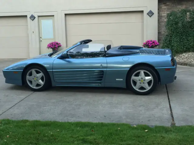 1994 ferrari 348 spider - blue 24k miles recent belt service