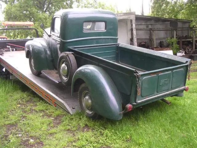 1947 ford pickup stock 42659 miles green pickup v8 manual