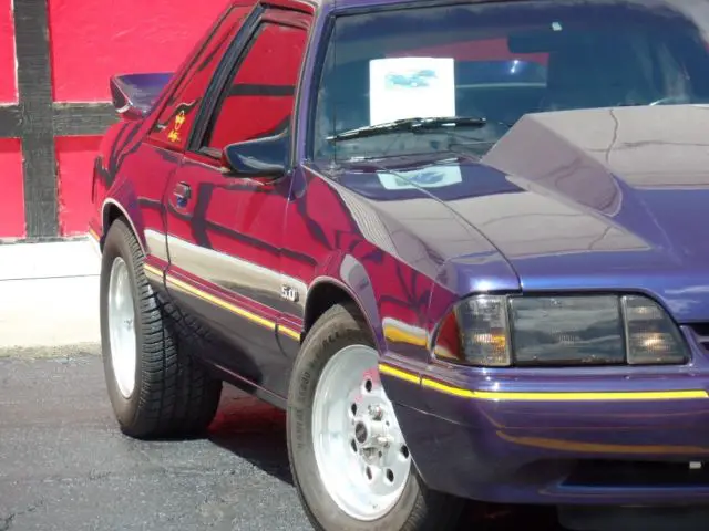 1990 ford mustang notchback lx-from florida w/ac!-fast!!- 5.0 fox body