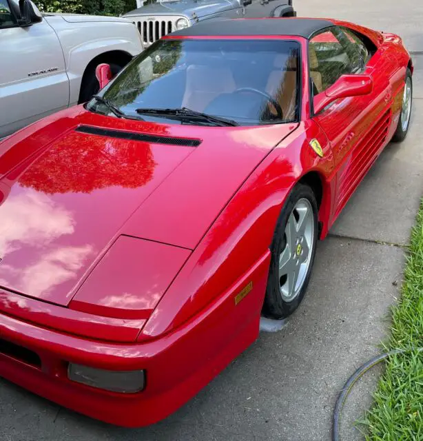 1991 ferrari 348 ts sportscar red rwd manual ts