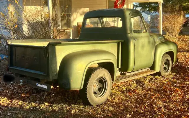 1953 ford f-100 green rwd manual 5-spd 2 dr short bed 1/2 ton 7.0l 428 ci cobra