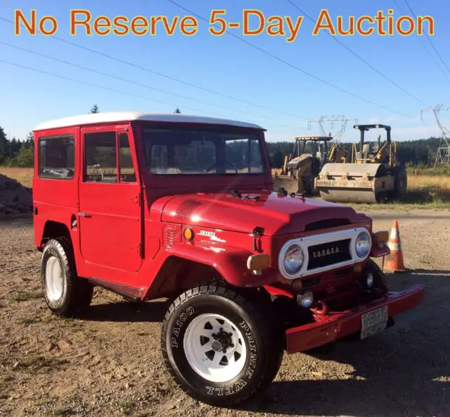 1969 toyota fj40 land cruiser no reserve auction! no rust! video + pictures