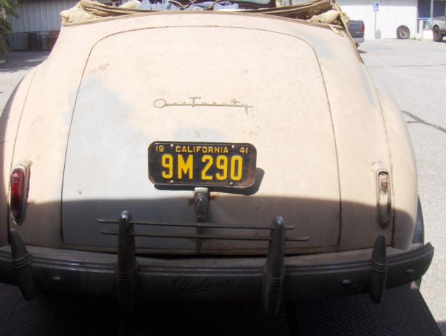 1941 packard convertible coup.... 120 straight eight engine