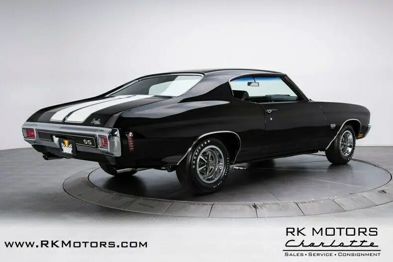 1970 chevrolet chevelle ss ls6 tuxedo black hardtop 454 ls6 v8 4 speed manual