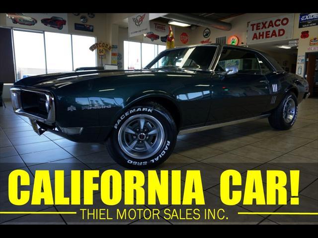 1968 pontiac firebird black plate california car