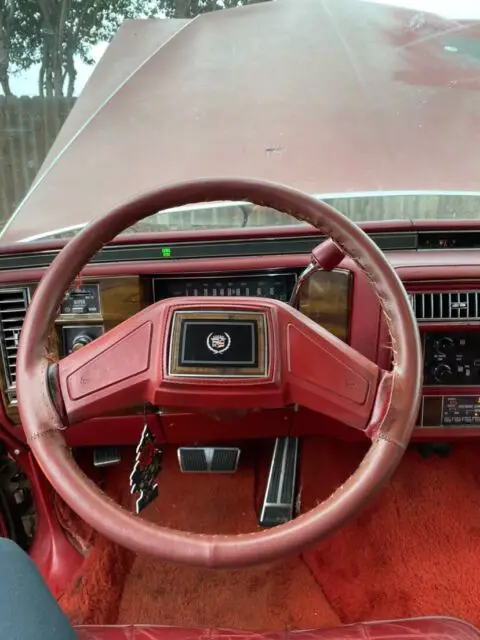 1988 cadillac brougham sedan red rwd automatic