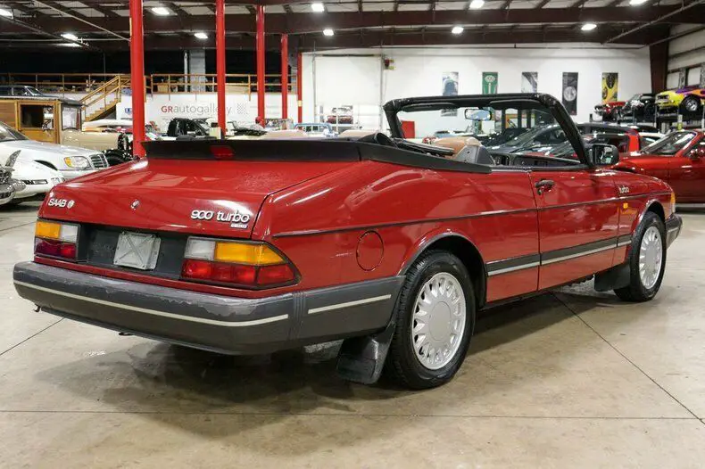 1987 saab 900 turbo cabriolet 113900 miles cherry red convertible 2.0l i4 turboc
