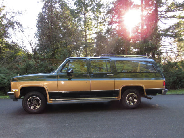 1990 chevy suburban gm squarebody 4wd v1500 rust free clean worldwide auction
