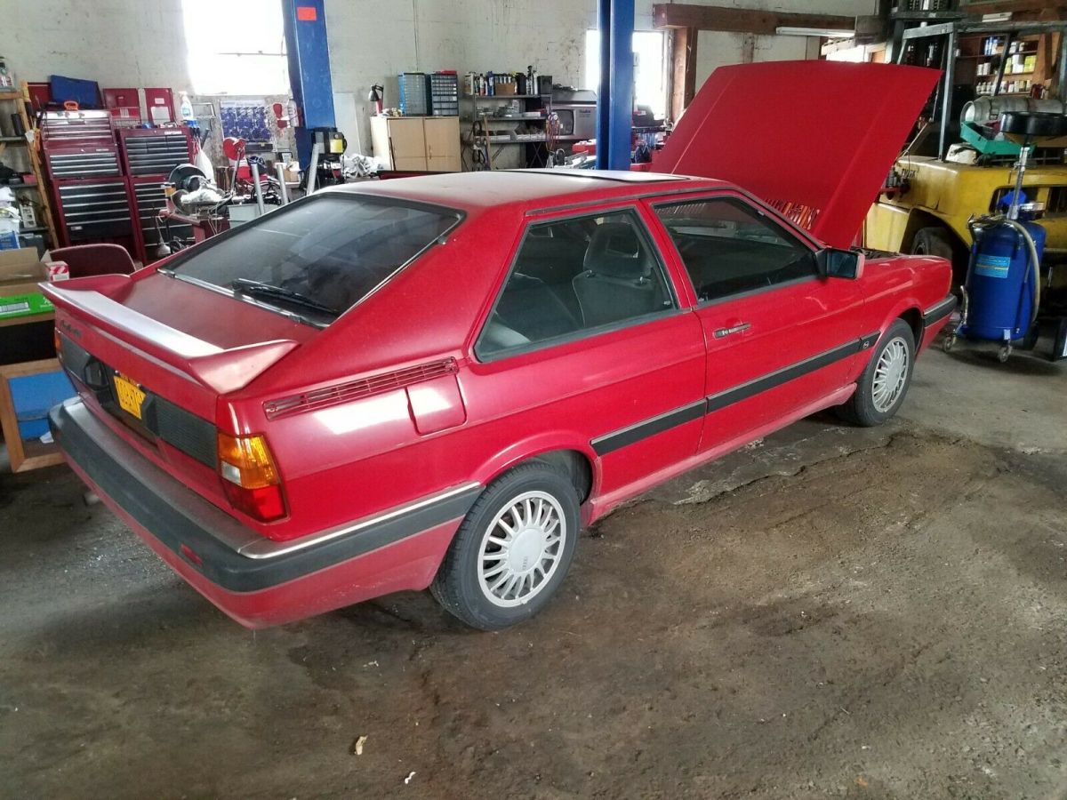 1987 audi coupe coupe red fwd manual sb