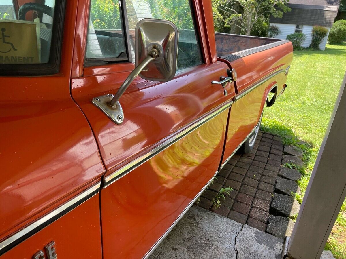1971 dodge pickup orange