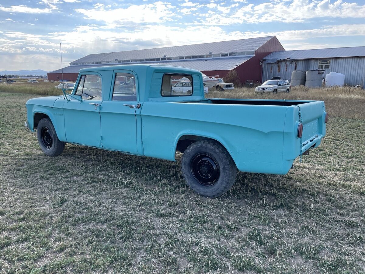 1965 dodge power wagon pickup blue