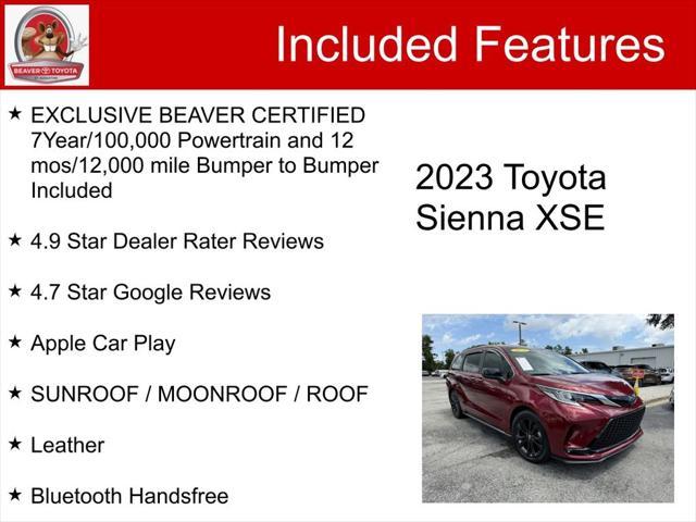 2023 toyota sienna xse 7 passenger