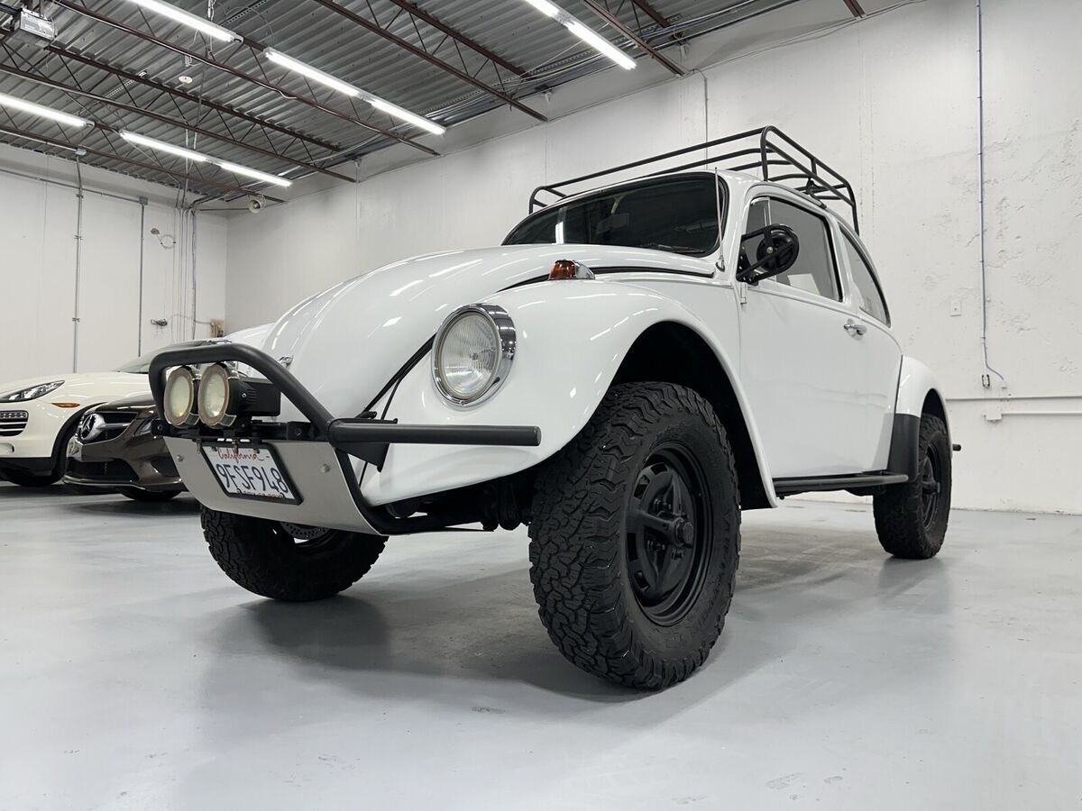 1969 volkswagen beetle (pre-1980) coupe white baja