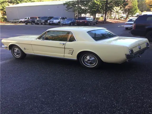 1966 ford mustang 2 door 3,000 miles yellow coupe 200 ci 6 cylinder manual