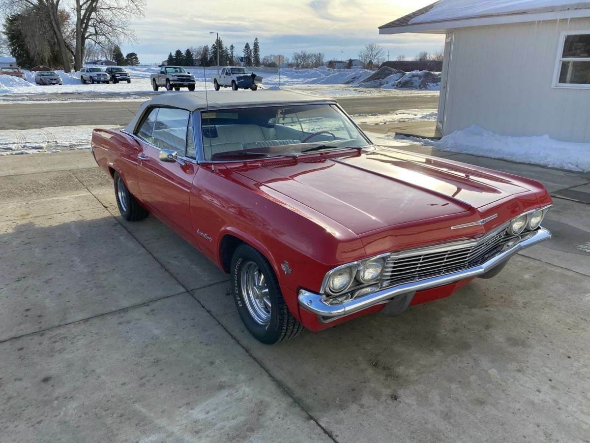 1965 chevrolet impala ss convertible 0 red convertible 8 cyl, 4 spd