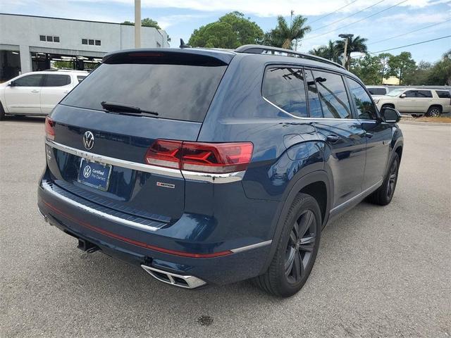 2021 volkswagen atlas 3.6 se w/ technology r-line