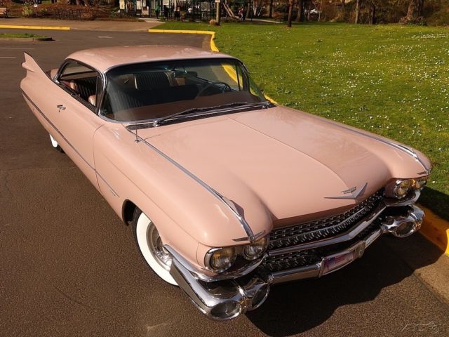 1959 cadillac series 62 coupe wood rose 2 door v8 power steering power brakes