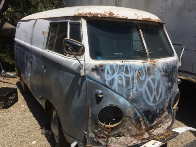 1958 volkswagen panel bus commercial van very very dry